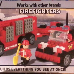 NEW BEST LOCK Building Blocks Toy FIREFIGHTERS Transport & Mini figures